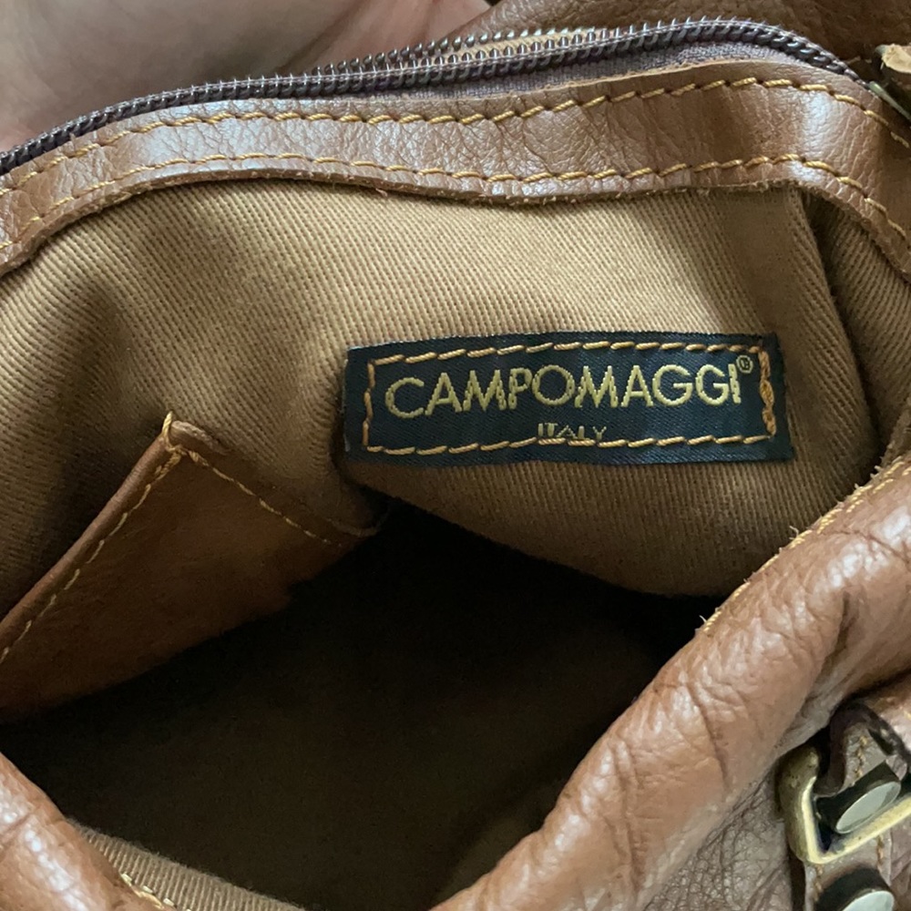 Campomaggi Italian Leather Messenger Bag Purse - Picture 8 of 10